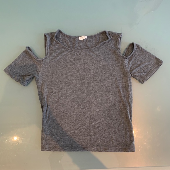 Grey Cut Out Tee from Garage - Picture 2 of 3